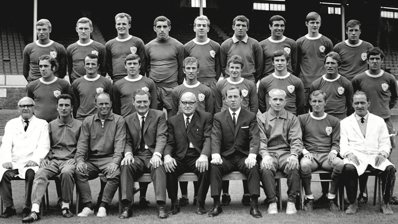 A photograph of the 1968/69 Leicester City squad