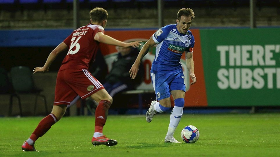 A photo of Josh Kay in action for Barrow